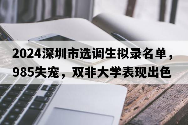 2024深圳市选调生拟录名单，985失宠，双非大学表现出色